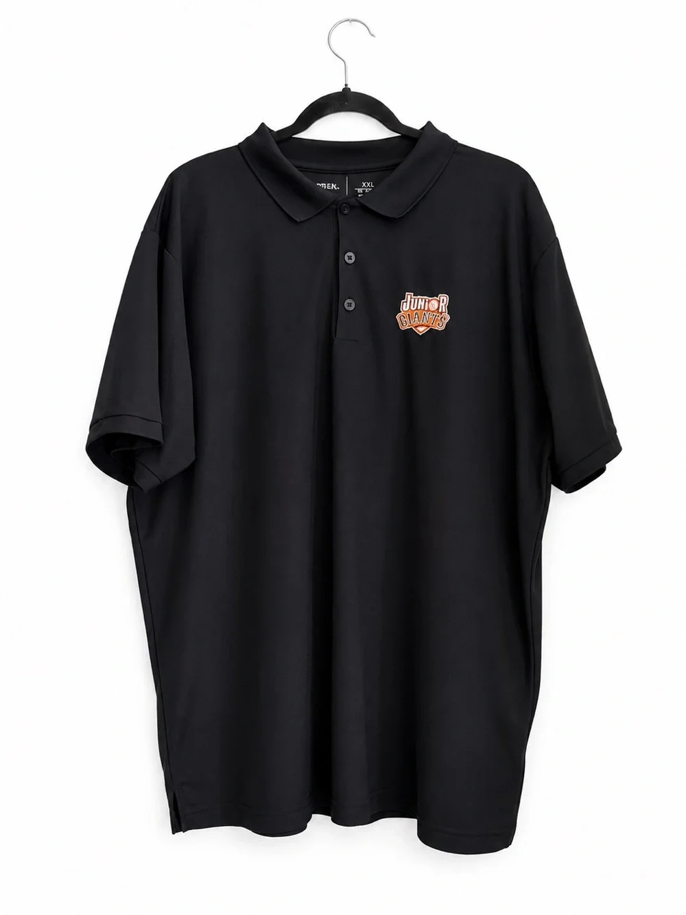 Antigua Black Polo with Chest Patch